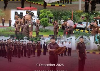 UPACARA PERINGATAN HARI ANTI KORUPSI SEDUNIA (HAKORDIA) TAHUN 2025 DI KANTOR KEJAKSAAN NEGERI BANGKALAN