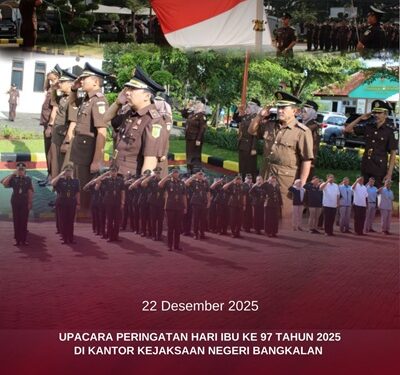 UPACARA PERINGATAN HARI BELA NEGARA KE 77 TAHUN 2025 DI KEJAKSAAN NEGERI BANGKALAN