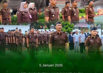 APEL PAGI RUTIN KEJAKSAAN NEGERI BANGKALAN TANGGAL 05 JANUARI 2026