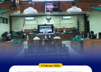 SIDANG KETIGA PERKARA DUGAAN TINDAK PIDANA KORUPSI DALAM PENYERTAAN MODAL BUMD / PD. SUMBER DAYA KABUPATEN BANGKALAN KEPADA UD. MABRUQ RMS TAHUN ANGGARAN 2019 DENGAN AGENDA PEMBACAAN ESEPSI OLEH PIHAK PH