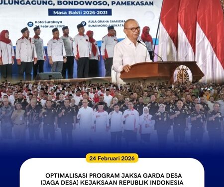 OPTIMALISASI PROGRAM JAKSA GARDA DESA (JAGA DESA) KEJAKSAAN REPUBLIK INDONESIA DAN PENANDATANGANAN PERJANJIAN KERJA SAMA ANTARA KEJAKSAAN NEGERI DENGAN DPC ABPEDNAS SE-JAWA TIMUR