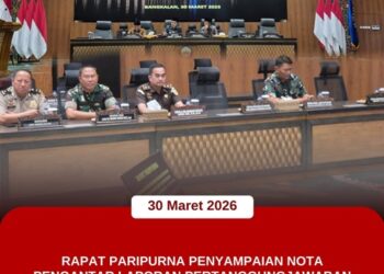 RAPAT PARIPURNA PENYAMPAIAN NOTA PENGANTAR LAPORAN PERTANGGUNGJAWABAN BUPATI BANGKALAN TAHUN ANGGARAN 2025