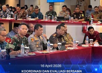 KOORDINASI DAN EVALUASI BERSAMA FORKOPIMDA DALAM RANGKA MENGOPTIMALKAN PELAKSANAAN PEMANTAUAN DAN PENGAWASAN SATUAN PELAYANAN PEMENUHAN GIZI (SPPG) DI PROVINSI JAWA TIMUR