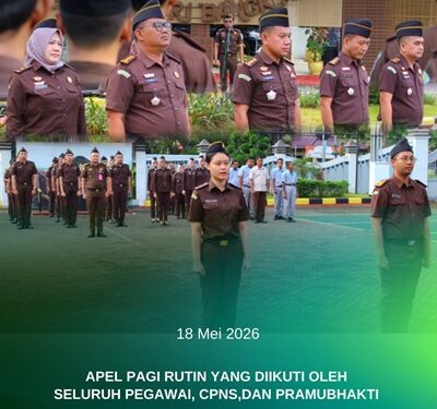 APEL PAGI RUTIN KEJAKSAAN NEGERI BANGKALAN HARI SENIN, TANGGAL 18 MEI 2026