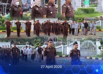 APEL PAGI RUTIN KEJAKSAAN NEGERI BANGKALAN HARI SENIN, TANGGAL 27 APRIL 2026
