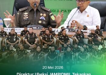 KUNJUNGAN KERJA DIREKTUR EKSEKUSI, UPAYA HUKUM LUAR BIASA, DAN EKSAMINASI PADA JAKSA AGUNG MUDA BIDANG PIDANA MILITER (JAMPIDMIL) KEJAKSAAN REPUBLIK INDONESIA