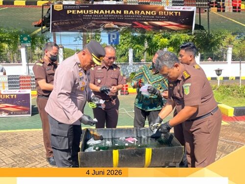 PEMUSNAHAN BARANG BUKTI YANG TELAH MEMPUNYAI KEKUATAN HUKUM TETAP PADA KEJAKSAAN NEGERI BANGKALAN TAHUN 2026