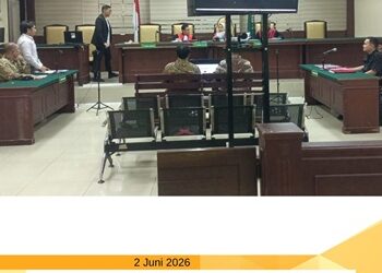 SIDANG KE DUA PERKARA TIPIKOR PENGADAAN TANAH UNTUK KEPENTINGAN UMUM PEMBANGUNAN KAWASAN KAKI JEMBATAN SURAMADU SISI MADURA (REST AREA/PARKIR UMUM) DI DS. SUKOLILO BARAT, KEC. LABANG, KAB. BANGKALAN OLEH BPWS TAHUN 2015 S/D 2017 DENGAN AGENDA PEMERIKSAAN SAKSI DAN ALAT BUKTI DARI PEMOHON PENINJAUAN KEMBALI (PK)