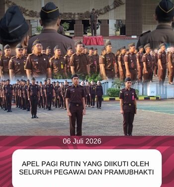 APEL PAGI RUTIN KEJAKSAAN NEGERI BANGKALAN HARI SENIN, TANGGAL 06 JULI 2026