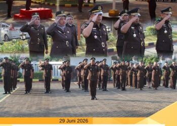 UPACARA PERINGATAN HARI KELUARGA NASIONAL KE-33 TAHUN 2026 DI KEJAKSAAN NEGERI BANGKALAN