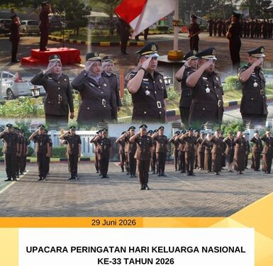 UPACARA PERINGATAN HARI KELUARGA NASIONAL KE-33 TAHUN 2026 DI KEJAKSAAN NEGERI BANGKALAN