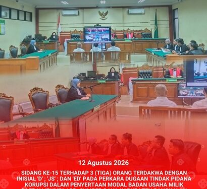SIDANG KELIMA BELAS PERKARA DUGAAN TIPIKOR DALAM PENYERTAAN MODAL BUMD / PD. SUMBER DAYA KABUPATEN BANGKALAN KEPADA UD. MABRUQ RMS TA. 2019 DENGAN AGENDA TANGGAPAN PENASIHAT HUKUM TERDAKWA ATAS REPLIK PENUNTUT UMUM (DUPLIK)