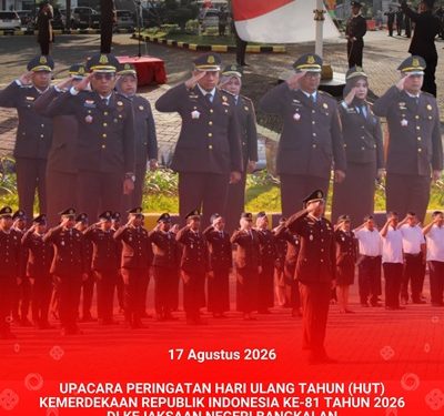 UPACARA PERINGATAN HARI ULANG TAHUN (HUT) KEMERDEKAAN REPUBLIK INDONESIA KE-81 TAHUN 2026 DI KEJAKSAAN NEGERI BANGKALAN