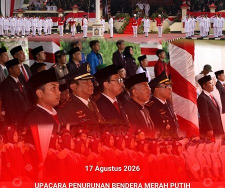 UPACARA PENURUNAN BENDERA MERAH PUTIH MEMPERINGATI HARI ULANG TAHUN (HUT) KEMERDEKAAN REPUBLIK INDONESIA KE-81 TAHUN 2026