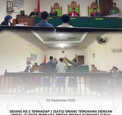 SIDANG KE-2 PERKARA TINDAK PIDANA DI BIDANG CUKAI DENGAN AGENDA SIDANG PEMERIKSAAN SAKSI-SAKSI
