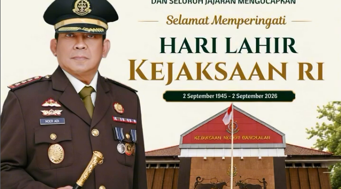 SELAMAT HARI LAHIR KEJAKSAAN RI KE-81 TAHUN, “MENGEMBALIKAN KEPERCAYAAN PUBLIK MELALUI PENEGAKAN HUKUM BERINTEGRITAS, ADIL DAN HUMANIS”